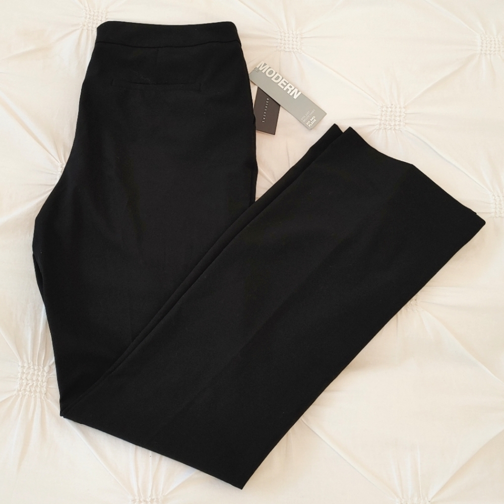 Suzy Shier Black Boot Cut Dress Pants